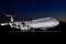 A newly modernized C-5M Super Galaxy (Air Force serial number 86-0016) gets the star treatment in this night portrait taken at the Lockheed Martin facility in Marietta, Georgia, prior to its delivery flight on 9 December 2015.